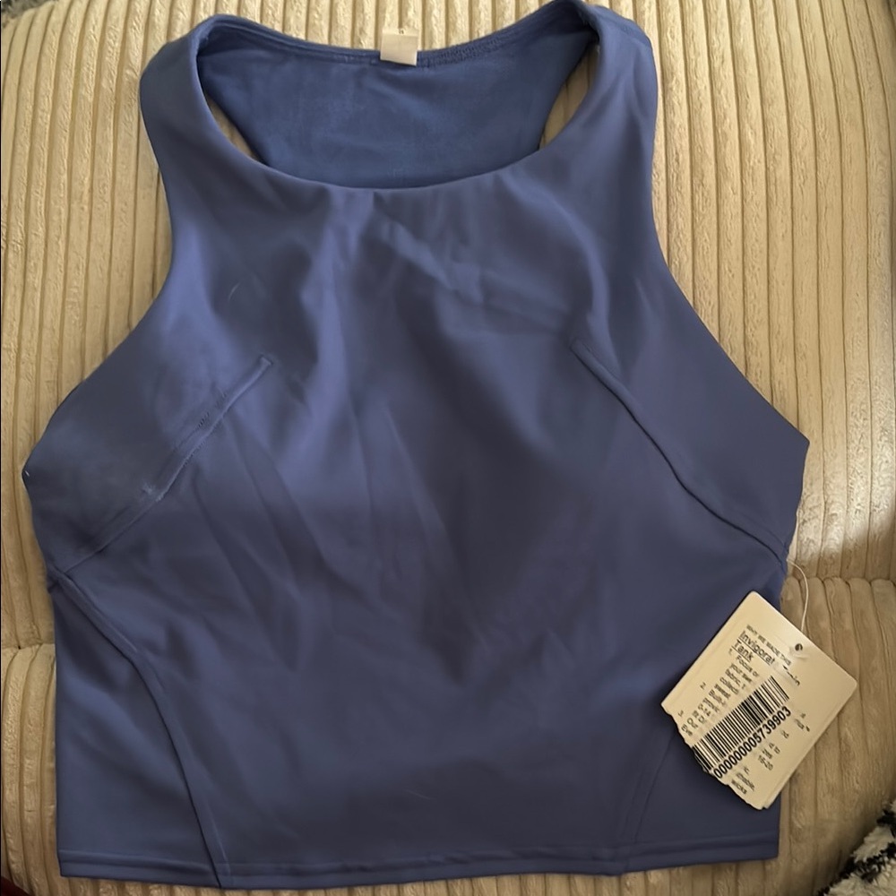 lululemon athletica Invigorate Train Tank Blue Sports Bra. Brand new with tags.
